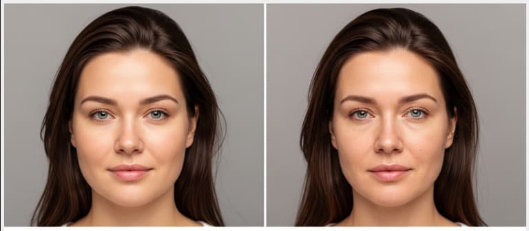 Ozempic face before and after