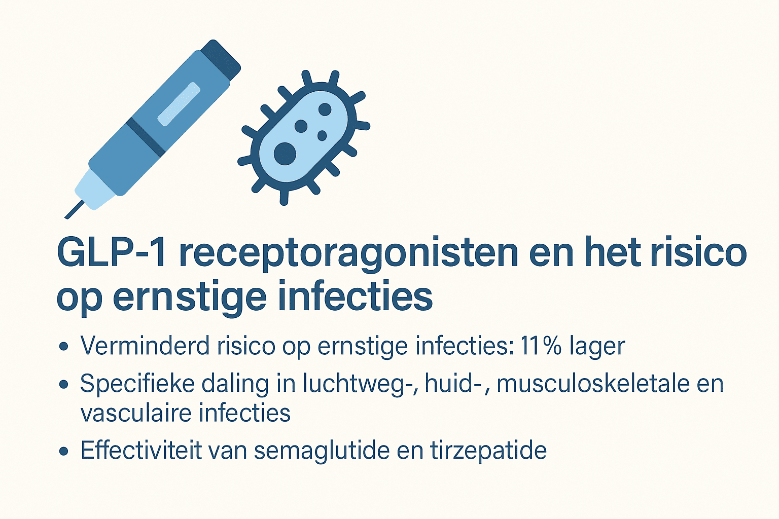 GLP-1 receptoragonisten en hun rol in het verlagen van infectierisico's